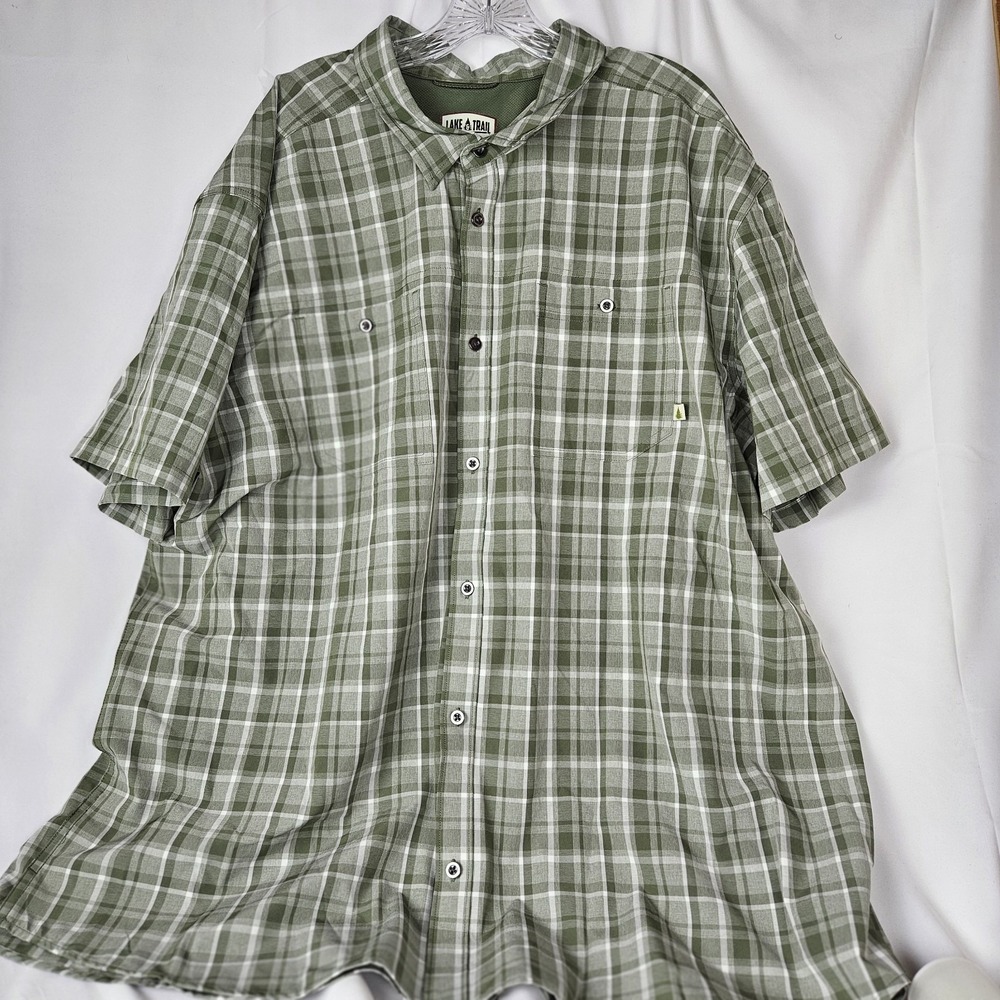 Lake And Trail Flannel Shirt Button Up Plaid Size 3XL XXL‎